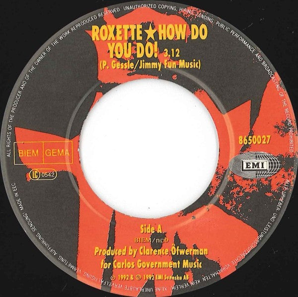 Roxette : How Do You Do! (7", Single)