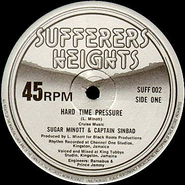 Sugar Minott & Captain Sinbad : Hard Time Pressure (12")