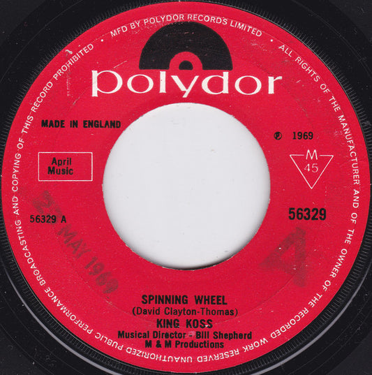 King Koss : Spinning Wheel (7", Single)