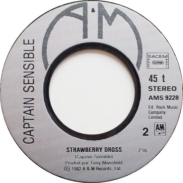 Captain Sensible : Wot! (7", Single)