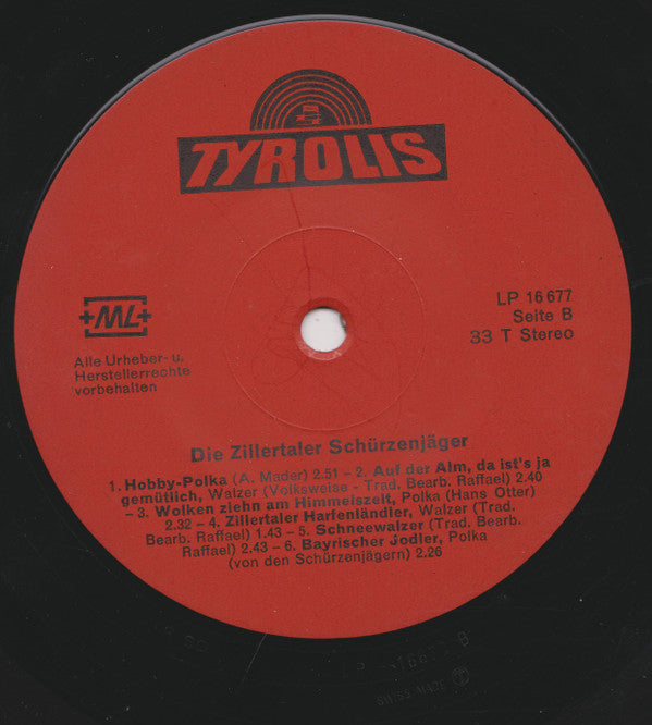 Die Zillertaler Schürzenjäger* : Die Zillertaler Schürzenjäger (LP, Album)