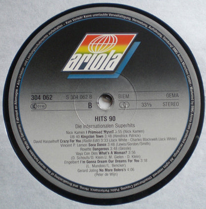 Various : Hits 90 - Das Internationale Doppelalbum (2xLP, Comp)