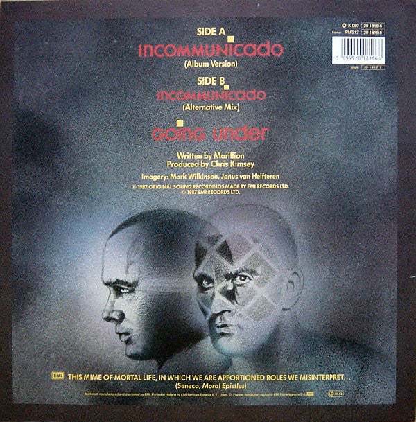 Marillion : Incommunicado (12")