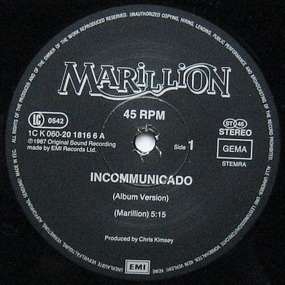 Marillion : Incommunicado (12")