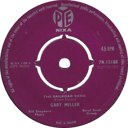 Gary Miller (2) : The Railroad Song/ Jezebel (7", Single)