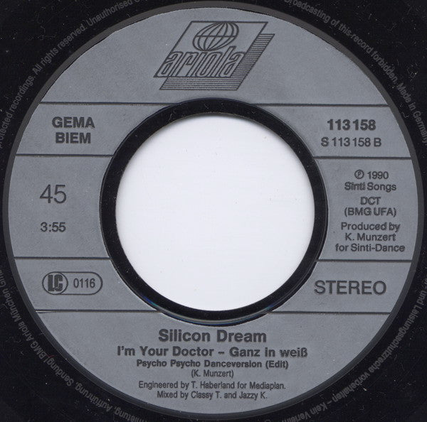 Silicon Dream : I'm Your Doctor (Ganz In Weiß) (7", Single)