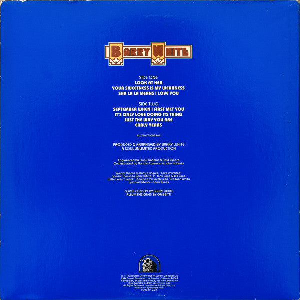 Barry White : Barry White The Man (LP, Album, San)