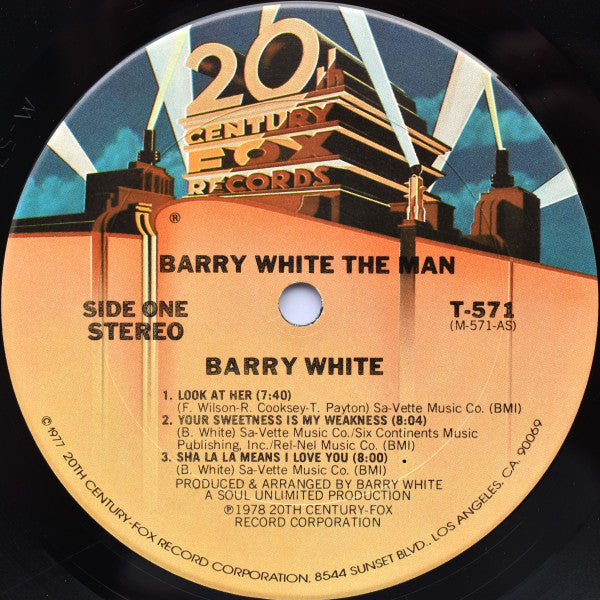 Barry White : Barry White The Man (LP, Album, San)