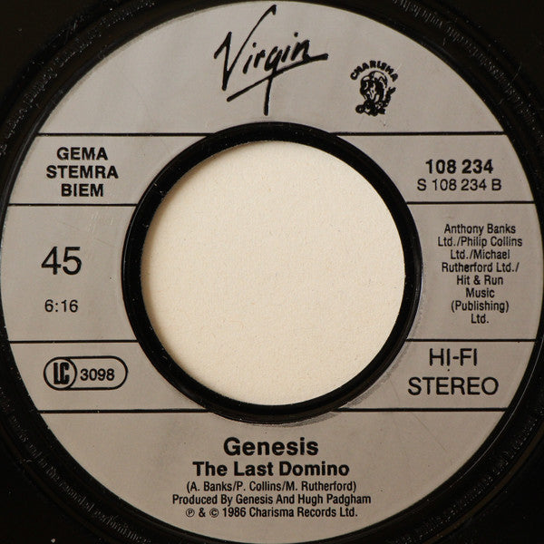 Genesis : Invisible Touch (7", Single)