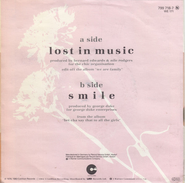 Sister Sledge : Lost In Music (7", Single)