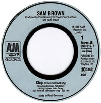 Sam Brown : Stop! (7", Single)