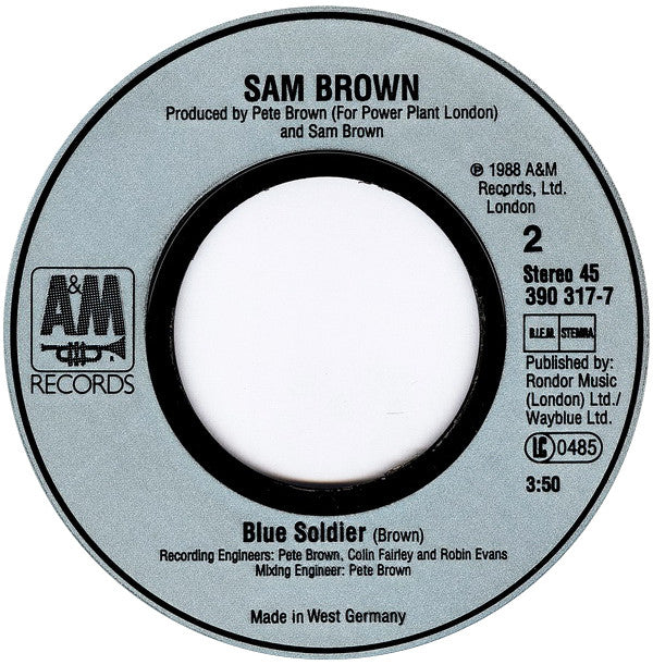Sam Brown : Stop! (7", Single)