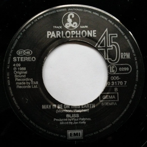 Bliss (10) : I Hear You Call (7", Single)