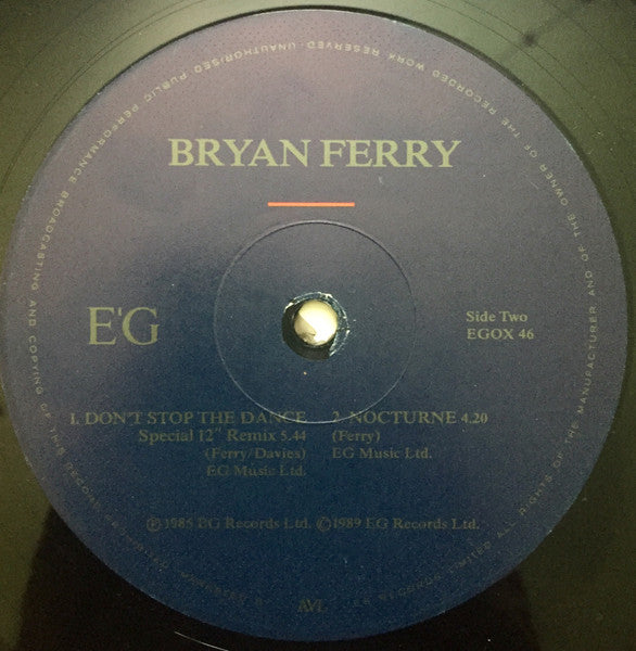 Bryan Ferry : The Price Of Love (12")