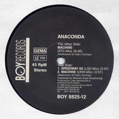 Anaconda : Machine (12", Maxi)