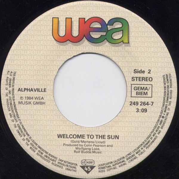 Alphaville : Forever Young   (7", Single)