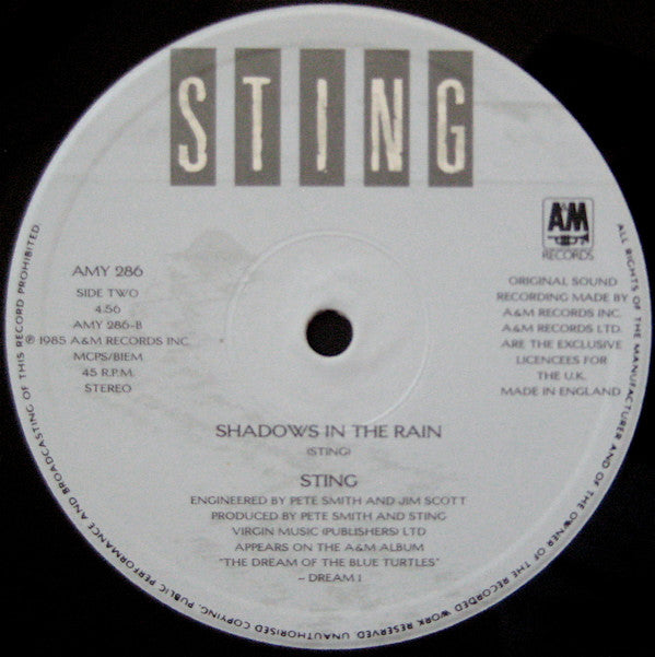 Sting : Fortress Around Your Heart (12", Single, PRS)