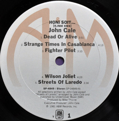John Cale : Honi Soit (LP, Album, Ter)