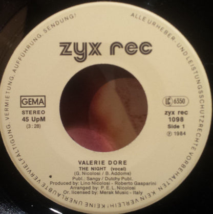 Valerie Dore : The Night (7", Single)