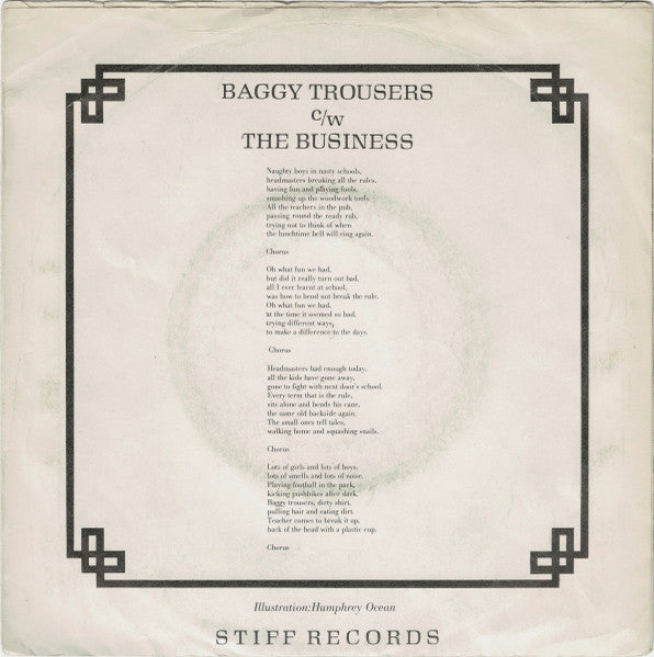 Madness : Baggy Trousers (7", Single)