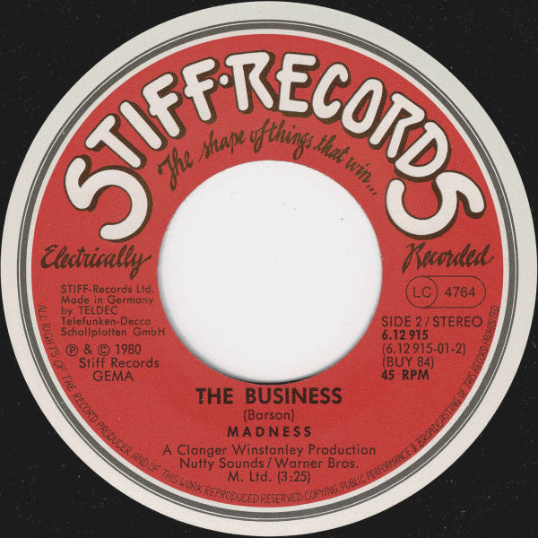 Madness : Baggy Trousers (7", Single)