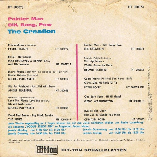 The Creation (2) : Painter Man (7", Single)