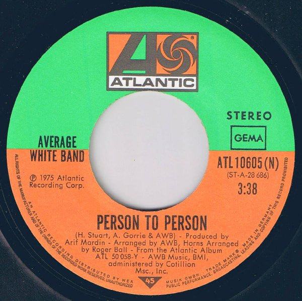 Average White Band : Cut The Cake (7", Single)