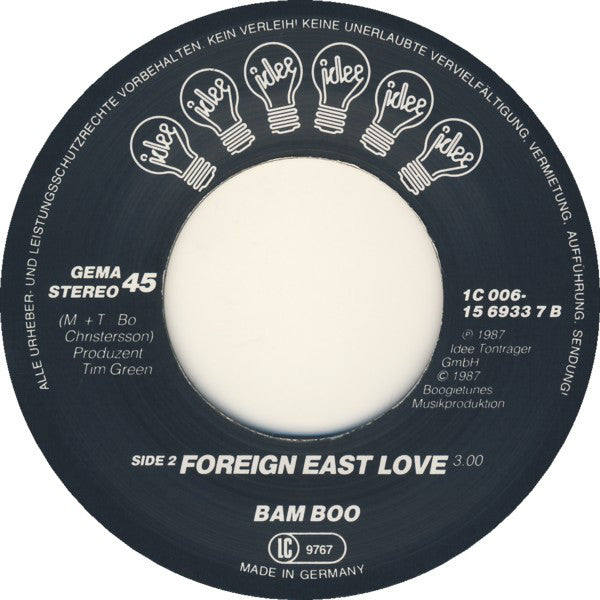 Bam Boo (2) : Foreign East Love (7", Single)