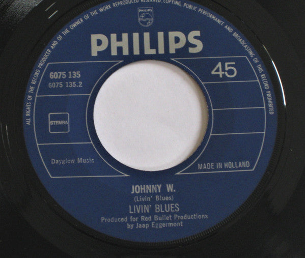 Livin' Blues : L.B. Boogie / Johnny W. (7", Pap)