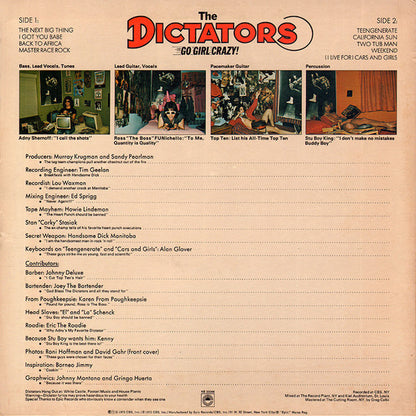 The Dictators : Go Girl Crazy! (LP, Album, Ter)