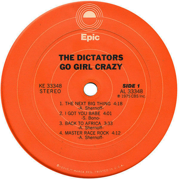 The Dictators : Go Girl Crazy! (LP, Album, Ter)