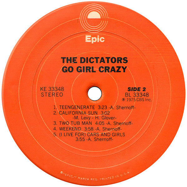 The Dictators : Go Girl Crazy! (LP, Album, Ter)