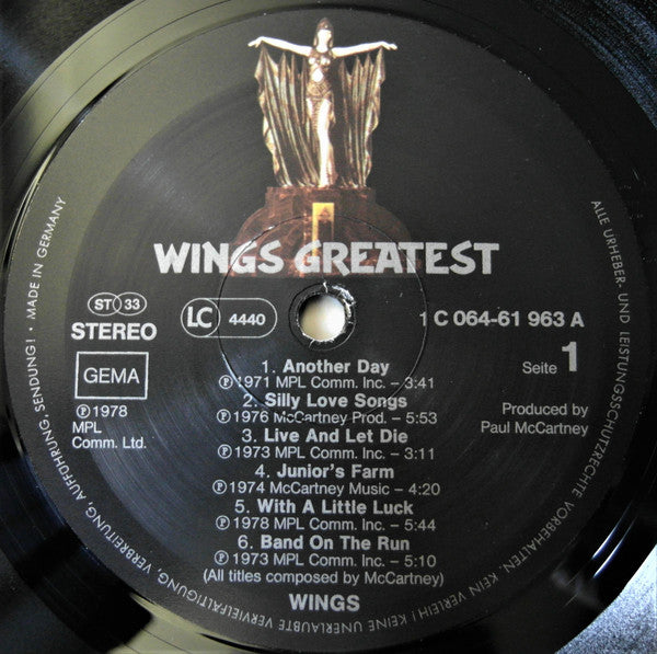 Wings (2) : Wings Greatest (LP, Comp)
