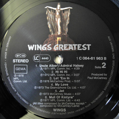 Wings (2) : Wings Greatest (LP, Comp)