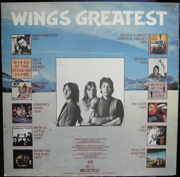 Wings (2) : Wings Greatest (LP, Comp)