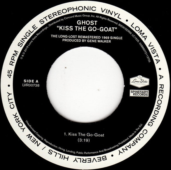Ghost (32) : Kiss The Go-Goat (7", Single)