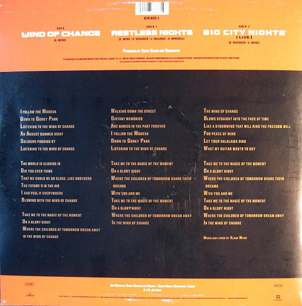 Scorpions : Wind Of Change (12")