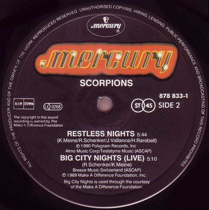 Scorpions : Wind Of Change (12")