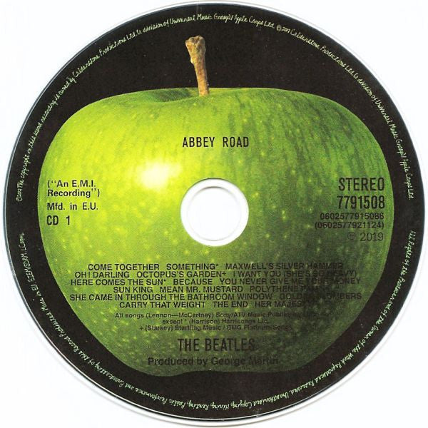 The Beatles : Abbey Road (CD, Album, RE, Rem + 2xCD, Ses + Blu-ray, Blu-ray-)