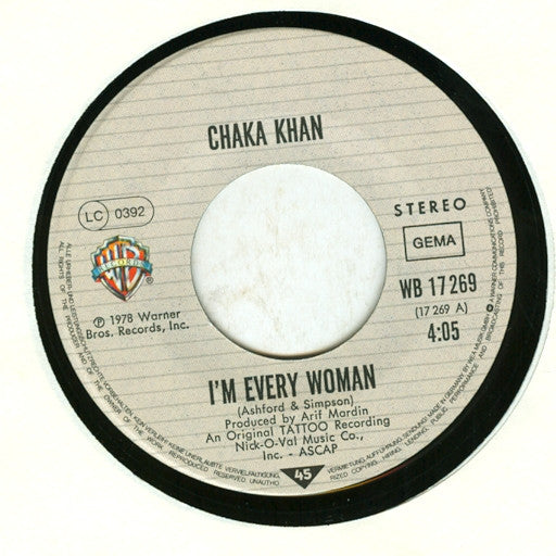 Chaka Khan : I'm Every Woman (7", Single)