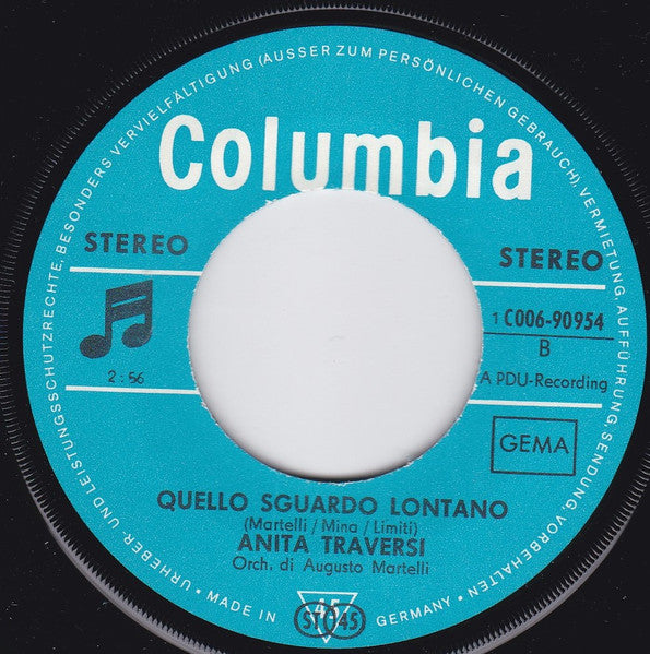 Anita Traversi : Mago Della Pioggia / Quello Sguardo Lontano (7")