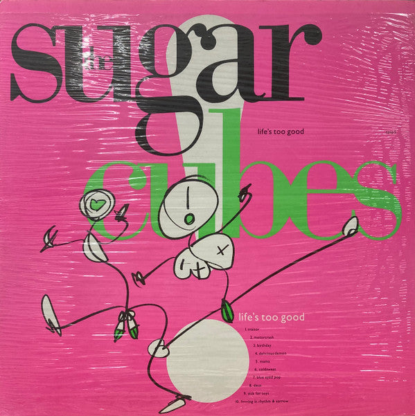 The Sugarcubes : Life's Too Good (LP, Album, Pin)