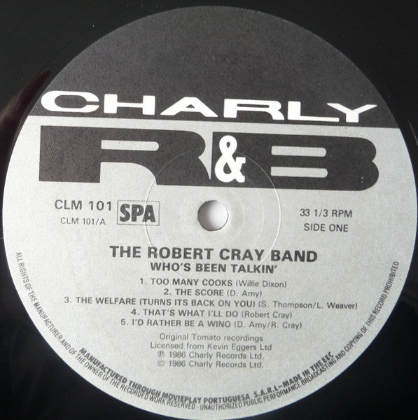 The Robert Cray Band : Who's Been Talkin' (LP, RE, RM)