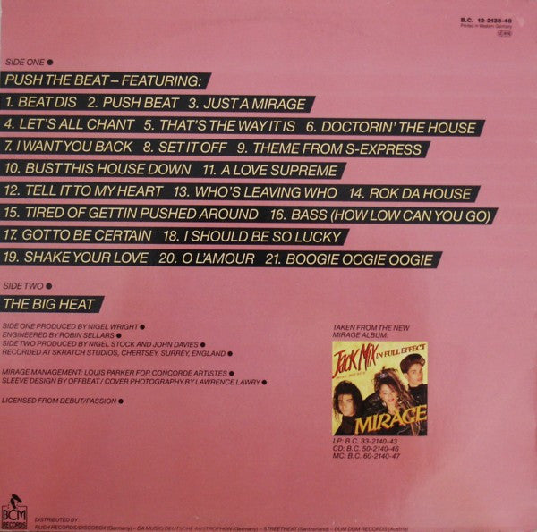 Mirage (12) : Push The Beat (12", P/Mixed)