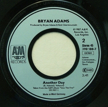 Bryan Adams : Heat Of The Night (7", Single)