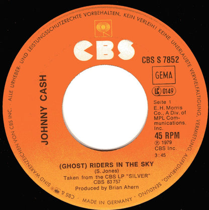 Johnny Cash : (Ghost) Riders In The Sky (7", Single)