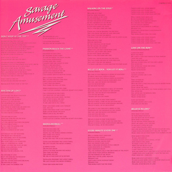 Scorpions : Savage Amusement (LP, Album)