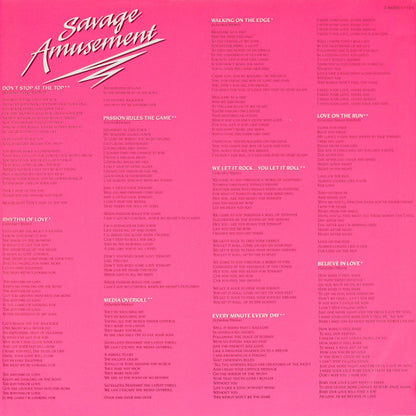 Scorpions : Savage Amusement (LP, Album)