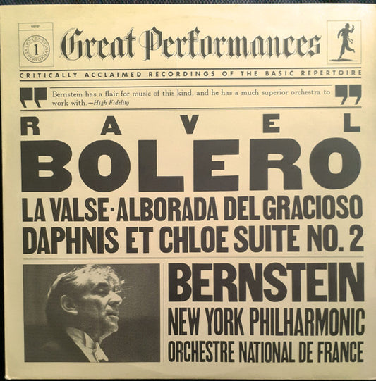 Maurice Ravel / Leonard Bernstein, New York Philharmonic, Orchestre National De France : Bolero / La Valse / Alborada Del Gracioso / Daphnis Et Chloe Suite No. 2 (LP, Comp)