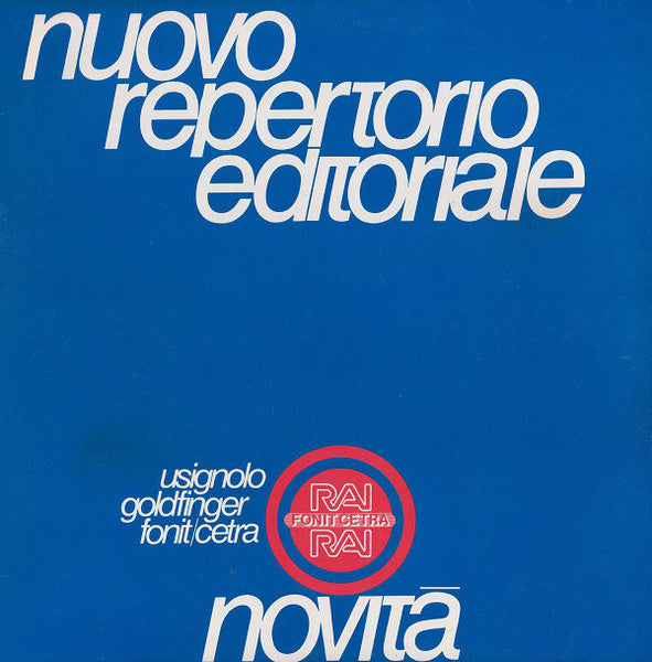 R. De Filippi*, C. Maioli* : Strumentali (LP, Promo)